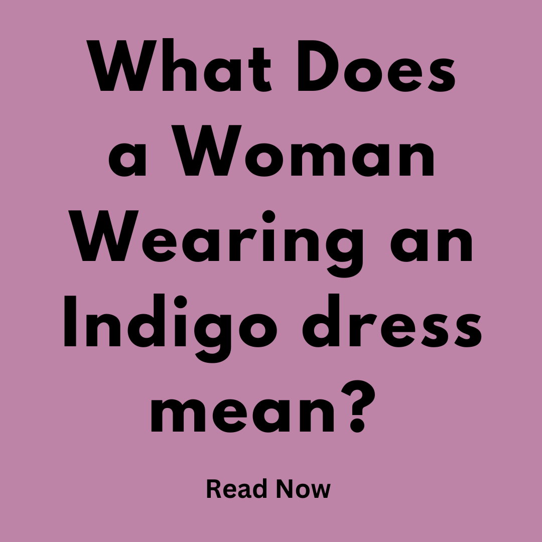 Women wears Indigo dress