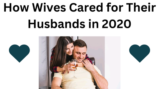 Wife cares husband 