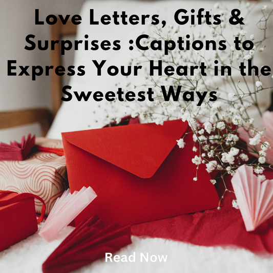 Love Letters, Gifts & Surprises: Captions to Express Your Heart in the Sweetest Ways
